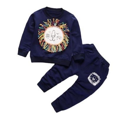 China Children's casual clothes spring and autumn boys and girls casual sportswear suit children's two-piece clothes wholesale for sale