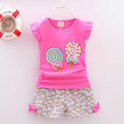 China Summer New Breathable Children's Short-sleeved Baby Shorts Suit for sale