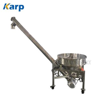 China Full Stainless Steel Turkey Block Heat Resistant Seaweed Meal Dried Inclined Fish Spiral Screw Conveying Machine for sale