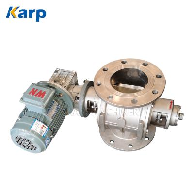 China General Industrial Stainless Steel Dump Valve Airlock Rotary Conductor Electric Rotary Valve for sale