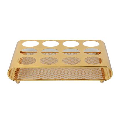 China Universal Freshness Keeping MetalServer Beverage Carrier Tewlve Bar Serving Tray Server Tray for Home Bars for sale