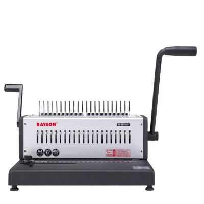 China low factory price double handle binding machine comb binding machine book making machine cheap price A4 for sale