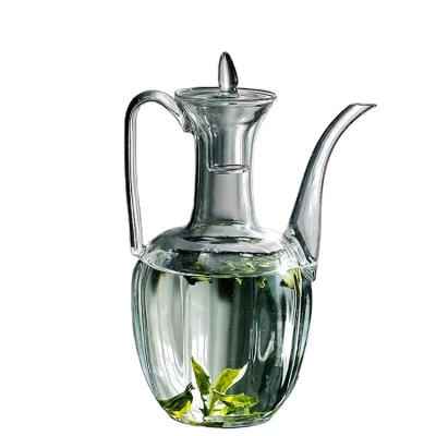 China Sustainable panic product the Song Dynasty style glass pot, called Guifei teapot, is resistant to high temperature for sale