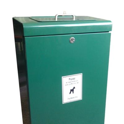 China China Factory OEM Stored Aluminum Plate Dog Pet Waste Station Trash Cans for sale