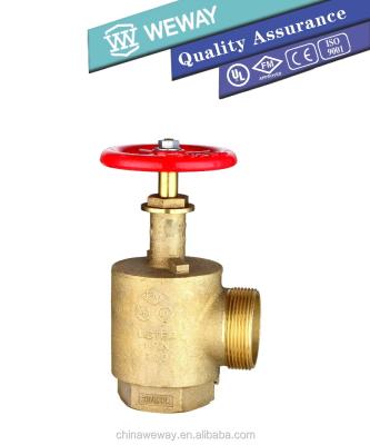 China General Global Forged Brass Fire Hose Valve With Hose Connectors Angle Type for sale