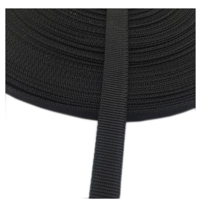 China High Quality Sustainable Thicken 16MM Black Polypropylene Sliver PP Plain Webbing For Zipper Puller for sale