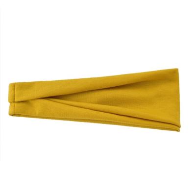 China Wool Soft Sports Yoga Headband Summer Tight Knitted Elastic Headband for sale