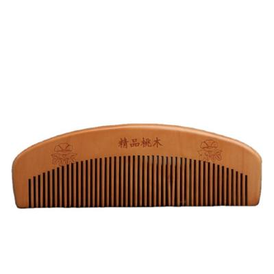 China Small Scalp Massage Scalp Massager Women's Health Peach Beauty Wooden Comb Anti-Static Care Custom Wood for sale