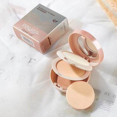 China CONCEALER 3 in 1 Concealer Oil-control Natural Slim Snail B.B Press Powder Foundation Face Powder Makeup for sale