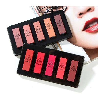 China Moisturizie Long Lasting Waterproof Lipstick Matte and Mini Lipstick Set Mini Red Matte Lipstick for sale