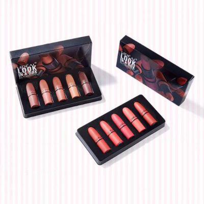 China Luster Long Lasting Moisturizing Mini Lipstick Suit Natural Silky Luminous Lipstick Bullet Head Set Mini Lipstick for sale