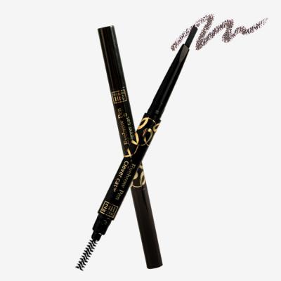 China Waterproof OEM Customize Private Label 2 in 1 Permanent Long Lasting Waterproof Double Head 3D Eyebrow Pencil High Quality for sale