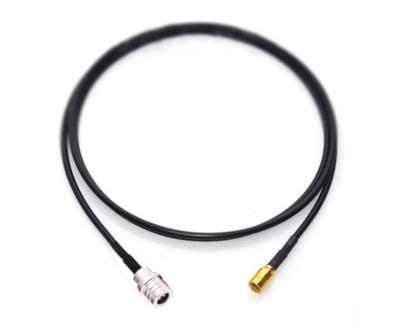 China Electronic SMB To QMA Jumper Cable Assembly RG174 Coaxial Cable for sale