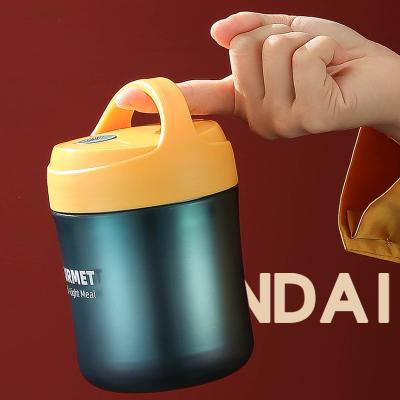 China 500ml 304 Stainless Steel Thermos Lunch Box Wall Seal Water Soup Food Container Double Stocked Custom Logo for sale