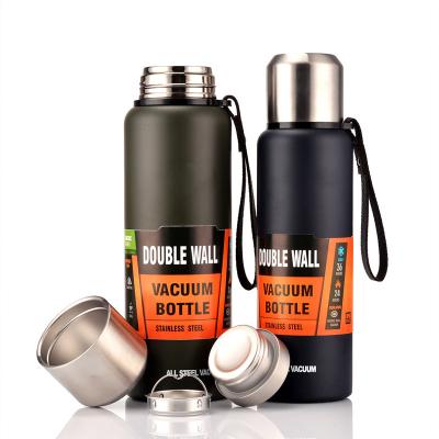 China 500/750/1000/1500ml PORTABLE All Steel Men's Stainless Steel Outdoor Sports Thermos Mug Custom Business Large Capacity Gift Water Bottle for sale