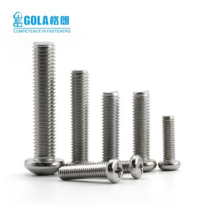 China Pan 304 Stainless Steel Round Pan Truss Phillips Cross Head Screw Bolt for sale