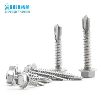 China HEX Hex Self Drilling Screws Hexagonal Self Tapping Shank Screws Stainless Steel for sale