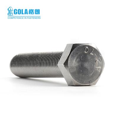 China 304/316 STAINLESS STEEL 304 SS316 M8 M10 M12 M16 M20 DIN933 Stainless Steel Hex Bolt for sale