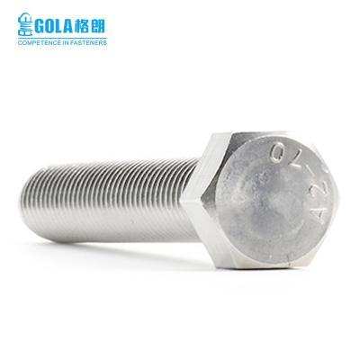 China 304/316 STAINLESS STEEL American Standard Hex Bolt SS304 Bolt SS304 Stainless Steel Head Bolt And Nut for sale