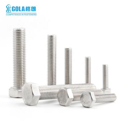 China 304/316 China STAINLESS STEEL bolt supplier stainless steel nut bolts and screws SS316 hex head bolt for sale