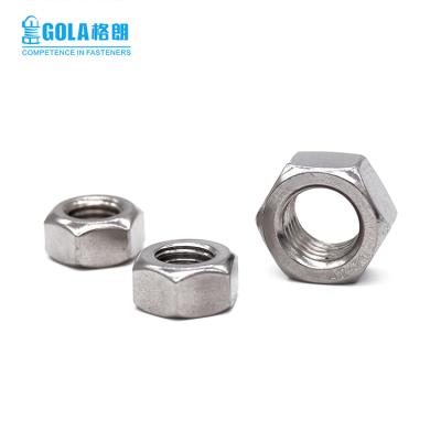 China Heavy Industry DIN934 A2 A4 70 Stainless Steel M12 Hex Nut Fastener SS304 Metric Hex Nut for sale