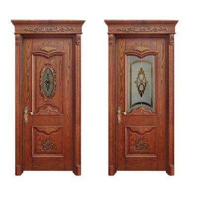 China CMRC Waterproof Nature Wooden Door Customized Factory Price Fire Rated Fireproof Door for sale