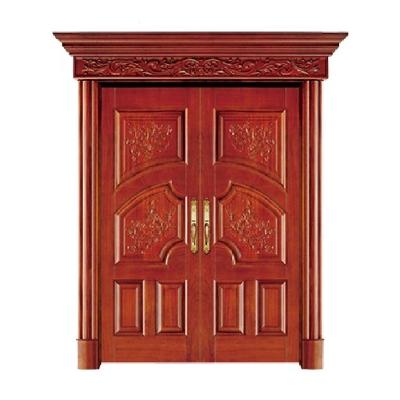 China 2022 Nature Waterproof Modern Wooden Teak Wood Door Design Teak Wood Main Door for sale