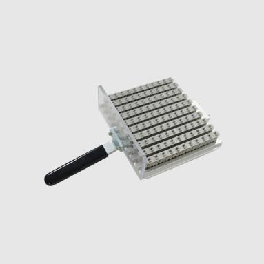 China 100 Drill Bites Holder Tool Cassette Sliver Aluminum Customs Available for PCB CNC Schmoll Machines en venta