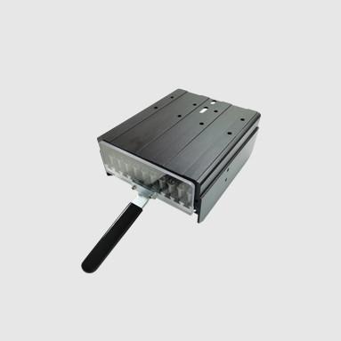 China 100 Drill Bites Holder Sliver Aluminum Tool Cassette with Shell PCB Machine Part for PCB CNC Schmoll Machines en venta