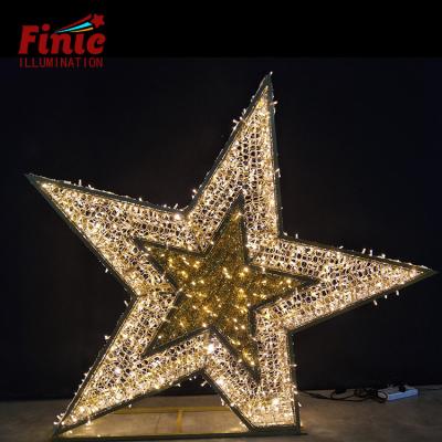 China LANDSCAPE FINIC Mesh Star String Rope Light Creative Decor LED Light Indoor Home 24V PVC Pattern Light Strip for sale