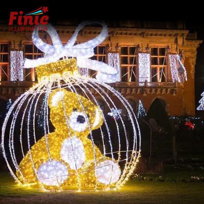 China LANDSCAPE FINIC Commercial Use 5mm Concave LED PVC Garland 3D Bear Lit Home Decor Lighting LED Strip for sale