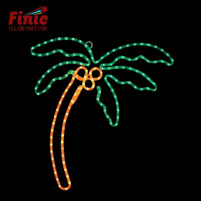 China Commercial All Use FINIC 2D Festival Coconut Element Decor Pattern Led Table String Light Outdoor Camping Lights for sale