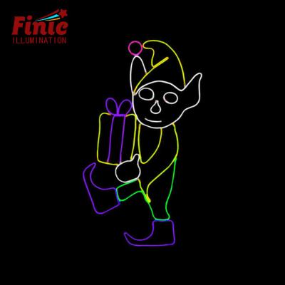 China FINIC Use Soldier IP65 Commercial Decorative Neon Lamp Commercial Street Creative Waterproof Pattern Led Lights for sale