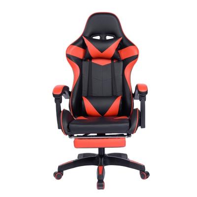 China Ergonomic High-Back PC Gamer Gaming Spinning Revolving Chair With Adjustable Armrests for sale