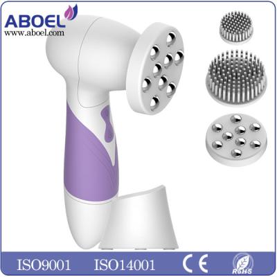 China Purple Electric Facial Cleansing Brush 3 Adjusatable Speeds For Face Massage for sale