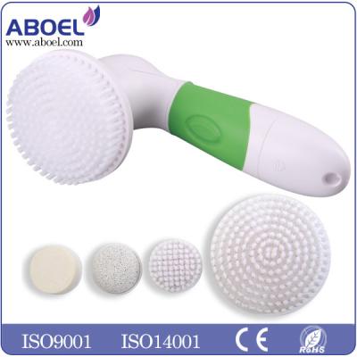 China 4pcs AA Battery Electric Facial Cleansing Brush For Removing Black Head for sale