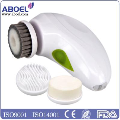 China 3 Operation Mode Vibration , Rotation , Vibration And Rotation Waterproof Rechargeable Facial Brush for sale