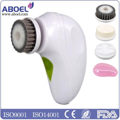 China Rechargeable vibrating facial cleansing brush , 3 modes for your choice for sale