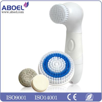 China Rotary Face Exfoliate And Skin Care Device / Cleansing Brush With 4 Replacement Heads for sale