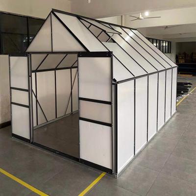 China Easily Assembled Aluminum Greenhouse 8x12 Structure Mini Greenhouse Winter Garden Green House For Tomatoes for sale