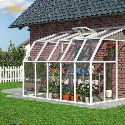 China Easily Assembled Small Garden 6x12 Greenhouse Aluminum Frame Winter Portable Greenhouse Polycarbonate Greenhouse for sale