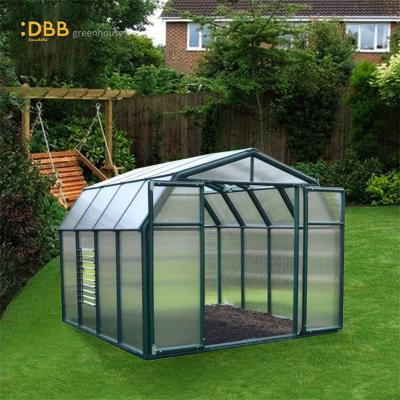 China Wholesale 8x16 Polycarbonate PVC Polycarbonate PVC Grow Greenhouse Easily Assembled Home Mini Greenhouse for sale