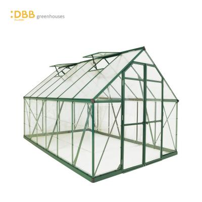 China Easily Assembled Professional Aluminum Greenhouse 8x12 House Garden Greenhouses For Garde for sale