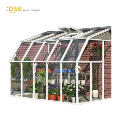 China Factory Price 6x12 Garden Winter Aluminum Frame Green House Easily Assembled Portable PC Mini Greenhouse for sale