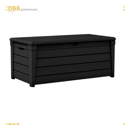 China Easily Assembled Wholesale Waterproof PVC Coated Resin Cushion Box Polyresin Outdoor Garden Storage Box for sale