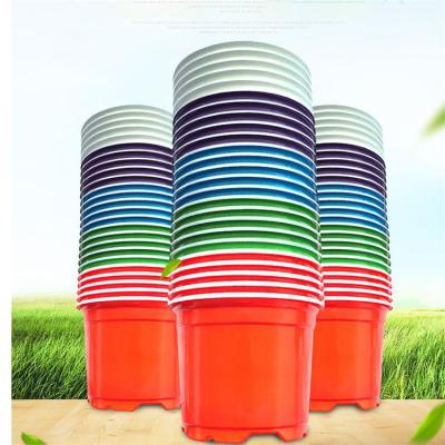 China Wholesale Dent-resistant flower pots garden planter plastic flower pot some color gallon flower pot for garden for sale