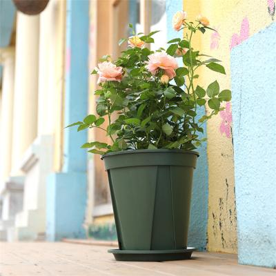 China New Product Garden Plant Pots Gallon Round Plastic Flower Pot Bump-resistant Flower Pot For Garden for sale