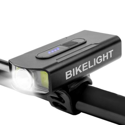 China Night Riding Bicycle Waterproof Front Light USB Charging T6 Lamp Beads Strong Metal Bicycle Light Accessories for sale