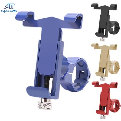 China Bike Cyling Bicycle Handle Hot Selling Aluminum Alloy Smartphone Frame Holder Universal Mountain Bike Bicycle Accessories Bike Cell Phone Holder for sale