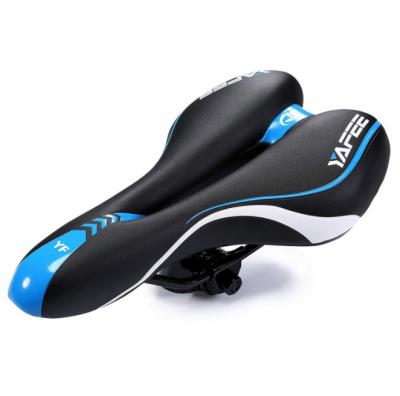 China Wholesale Adjustable Soft Wide Foam Bicycle Saddle PU Leather Comfort For Cycling Bicycle Seat for sale